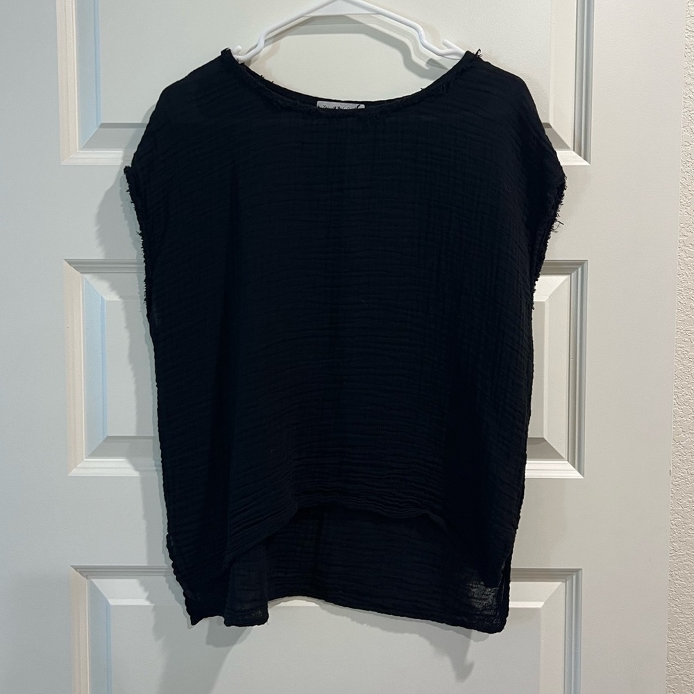 Michael Stars Black Women's 100% Cotton Top